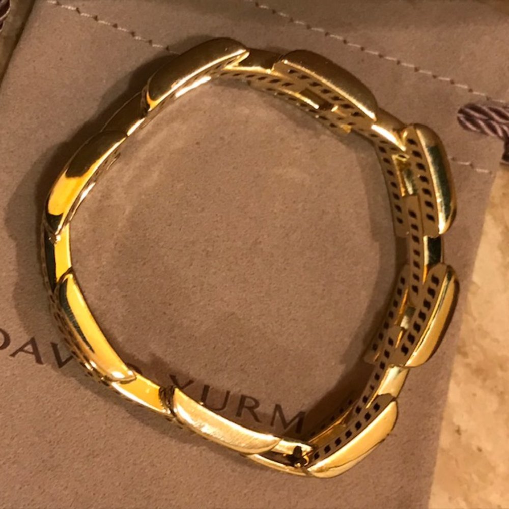 SOLD    David Yurman 18k Link Bracelet - Picture 8 of 8
